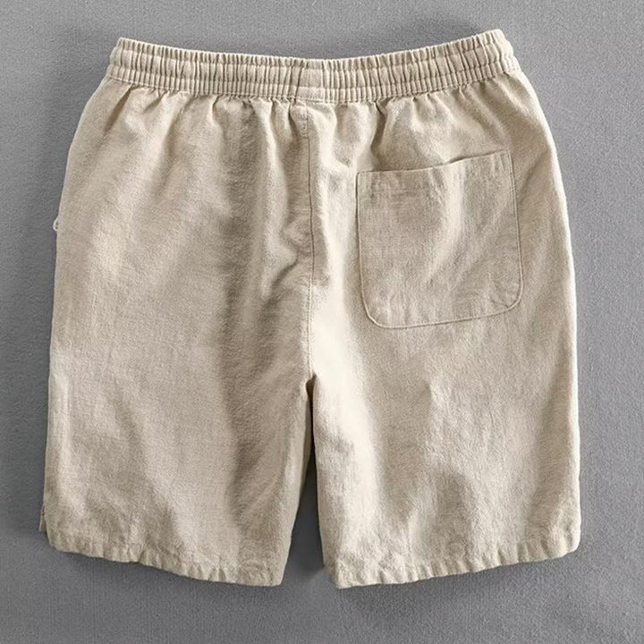 Pantalones cortos de algodón con cintura elástica y bolsillos para hombre con diseño de Buddha Stones - image 14