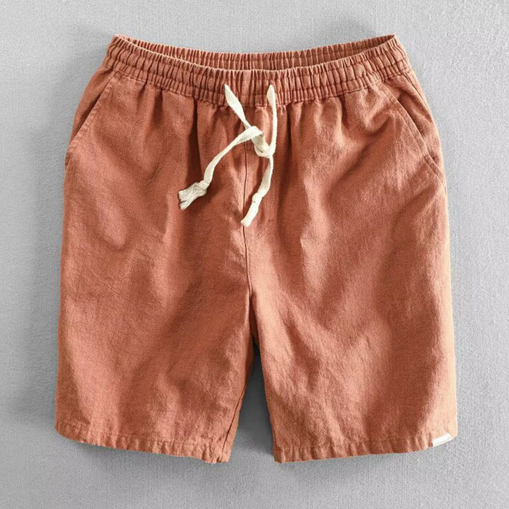 Pantalones cortos de algodón con cintura elástica y bolsillos para hombre con diseño de Buddha Stones - Coral - US/UK/AU40, UE 50 (3XL) - image 9