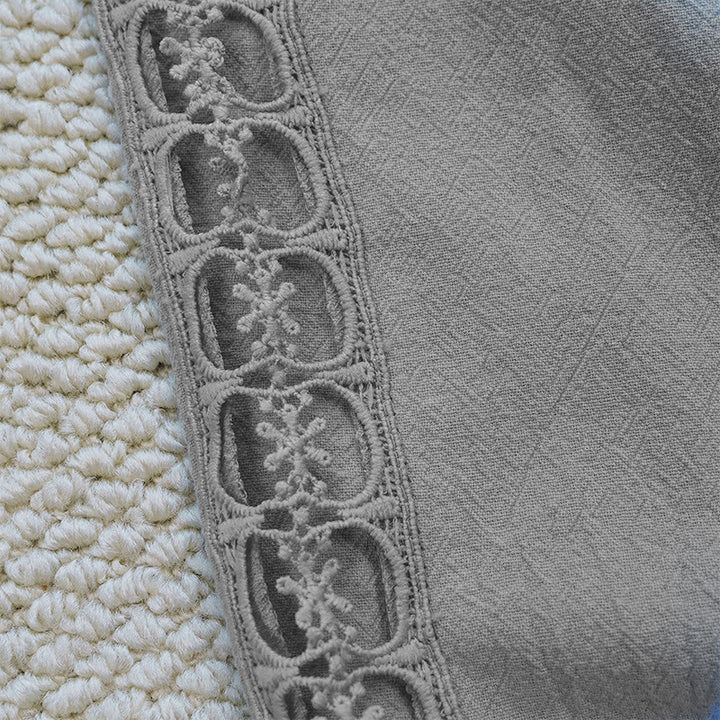 Pantalones de lino y algodón con diseño de empalme de colores lisos de verano para mujer con bolsillos y Buddha Stones - image 19