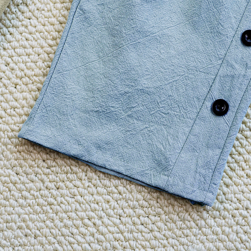 Pantalones de lino y algodón con cordón ajustable para mujer, con diseño de patchwork liso de verano y bolsillos, con Buddha Stones - image 23