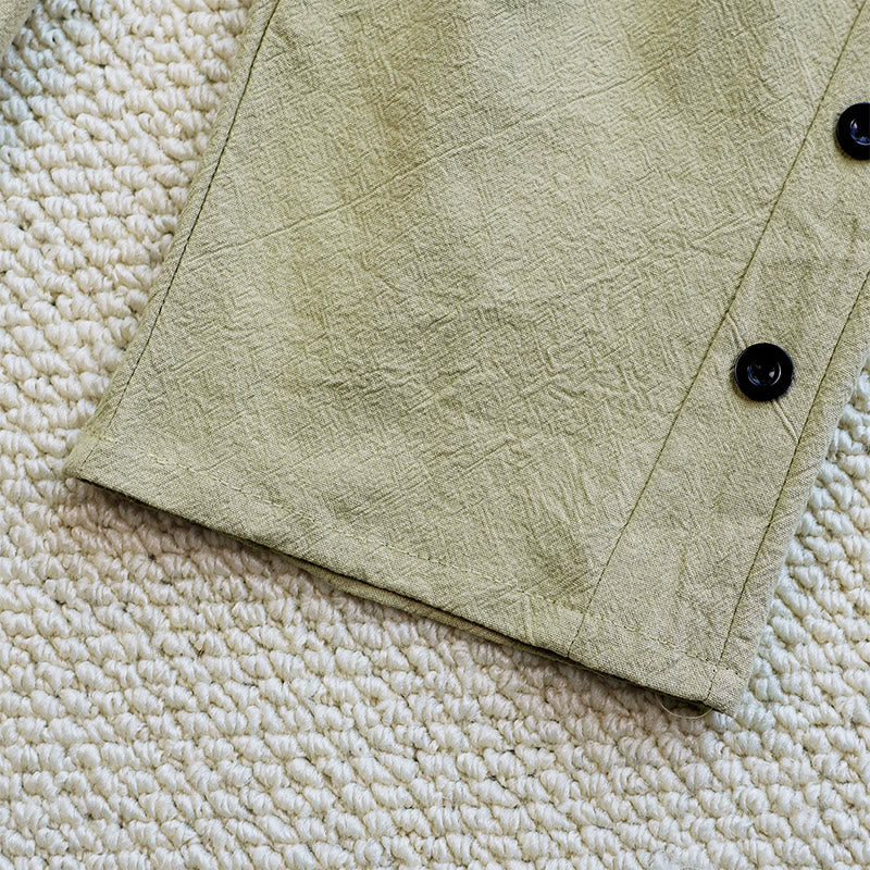 Pantalones de lino y algodón con cordón ajustable para mujer, con diseño de patchwork liso de verano y bolsillos, con Buddha Stones - image 30