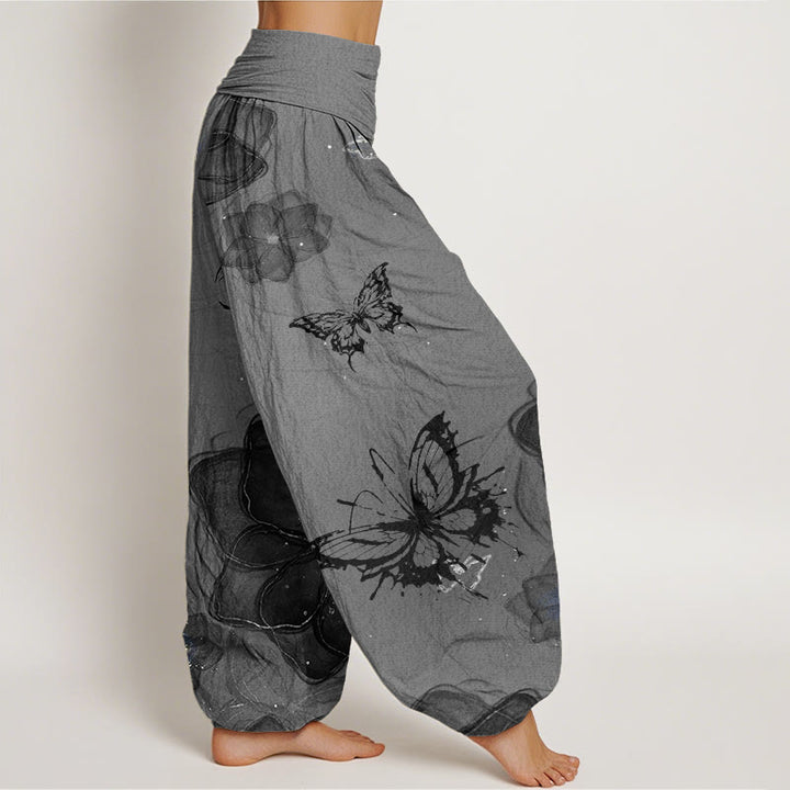 Pantalones bombachos de cintura elástica para mujer con estampado de Buddha Stones, de algodón. - image 6