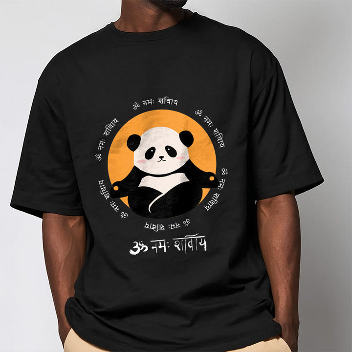 Camiseta con diseño de Buddha Stones Panda sánscrito Namah Shivaya - image 5
