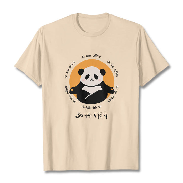 Camiseta con diseño de Buddha Stones Panda sánscrito Namah Shivaya - Sopa de mariscos - 2XL - image 8