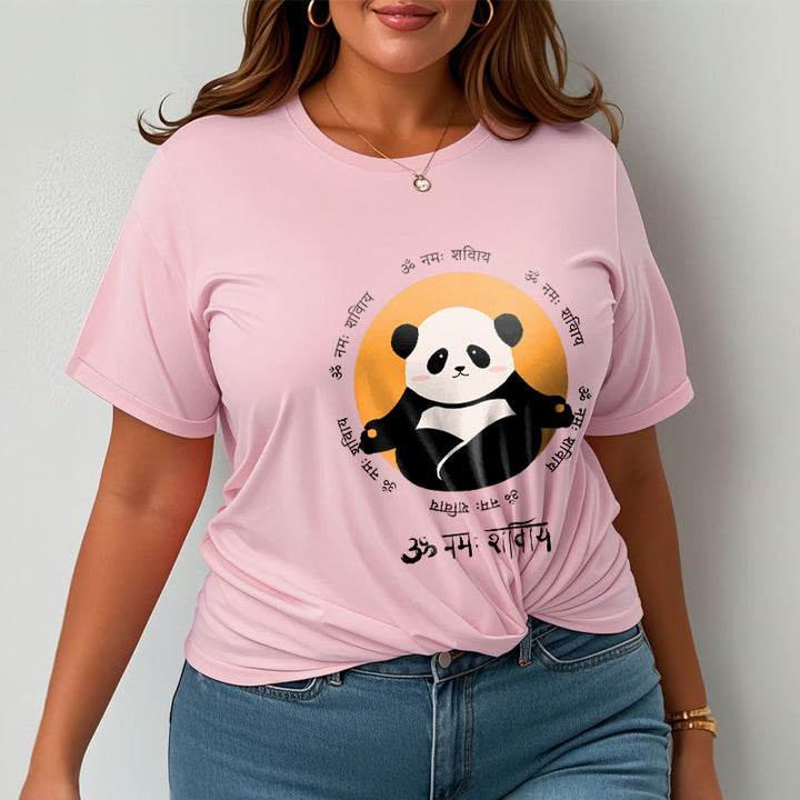 Camiseta con diseño de Buddha Stones Panda sánscrito Namah Shivaya - image 13