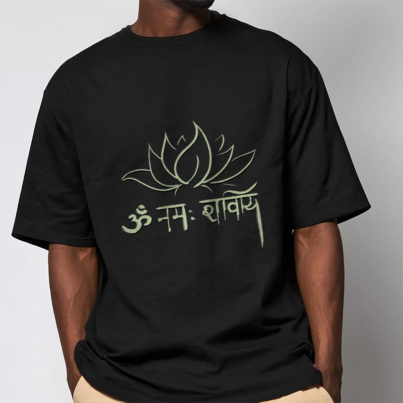 Camiseta con Buddha Stones, loto, sánscrito, Namah Shivaya - image 8