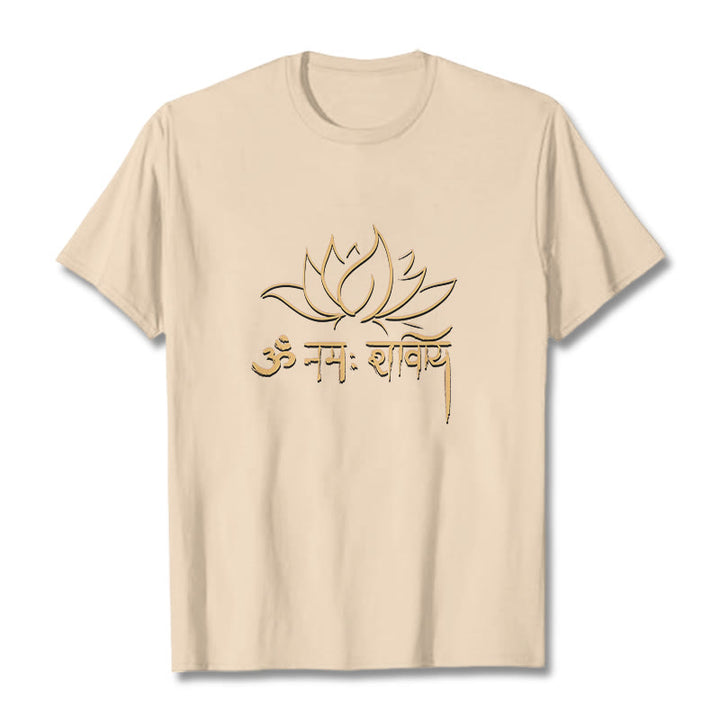 Camiseta con Buddha Stones, loto, sánscrito, Namah Shivaya - Sopa de mariscos - 2XL - image 10