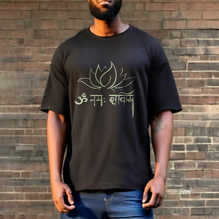 Camiseta con Buddha Stones, loto, sánscrito, Namah Shivaya - image 8