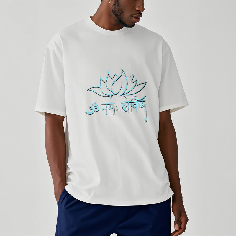 Camiseta con Buddha Stones, loto, sánscrito, Namah Shivaya - image 5