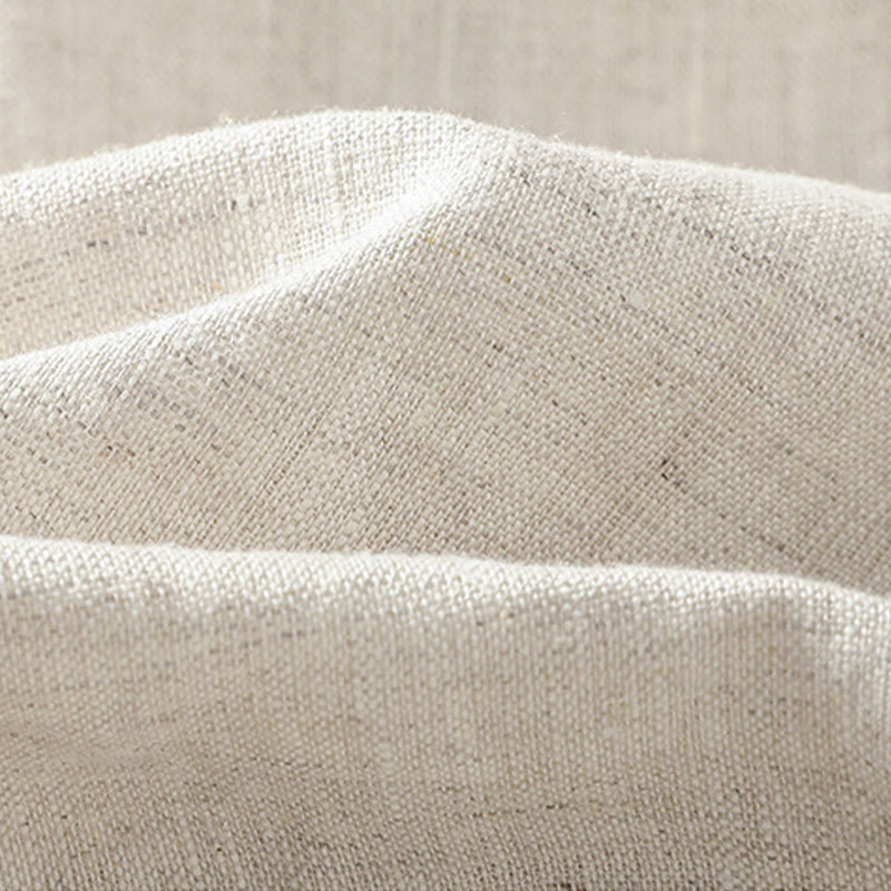 Pantalones harén de lino y algodón para mujer, informales, con diseño de encaje lateral, de Buddha Stones, de largo 7-8 y bolsillos - image 22