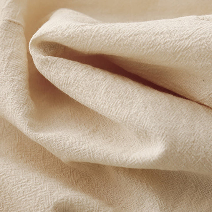 Pantalones de lino y algodón con cintura elástica para mujer, estilo diario, Buddha Stones, con bolsillos - image 13