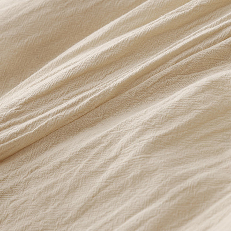 Pantalones de lino y algodón con cintura elástica para mujer, estilo diario, Buddha Stones, con bolsillos - image 12