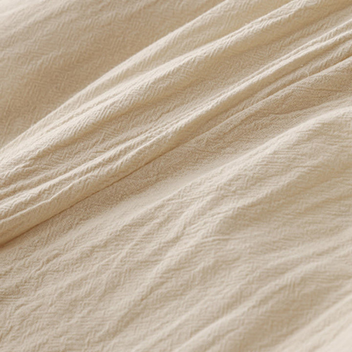 Pantalones de lino y algodón con cintura elástica para mujer, estilo diario, Buddha Stones, con bolsillos - image 12