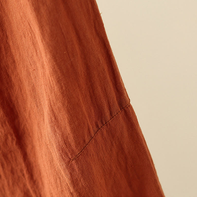 Pantalones anchos de Buddha Stones y algodón para mujer, informales, con diseño de arrugas y cordón ajustable, de 9 pulgadas de largo, con bolsillos - image 11