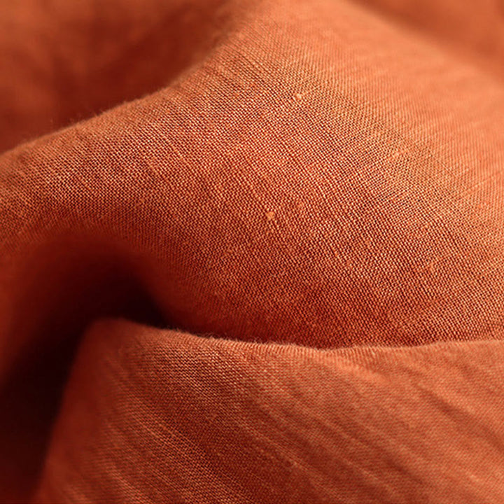 Pantalones anchos de Buddha Stones y algodón para mujer, informales, con diseño de arrugas y cordón ajustable, de 9 pulgadas de largo, con bolsillos - image 9