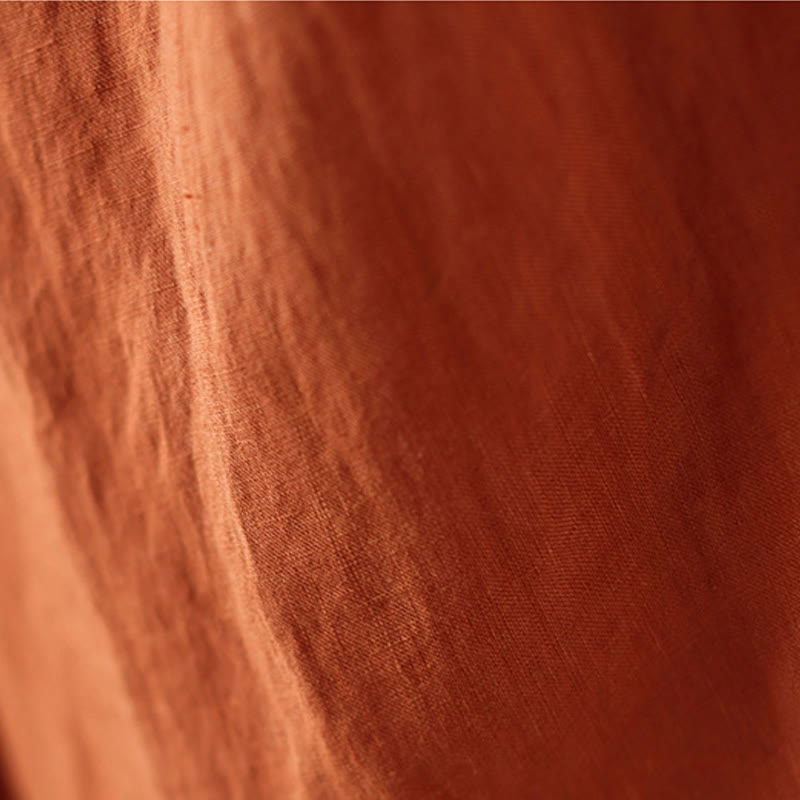 Pantalones anchos de Buddha Stones y algodón para mujer, informales, con diseño de arrugas y cordón ajustable, de 9 pulgadas de largo, con bolsillos - image 7