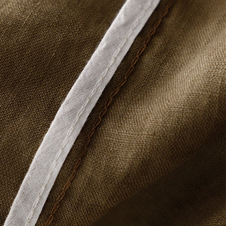 Falda vintage con bordado sólido y cordón para mujer con bolsillos y Buddha Stones - image 5