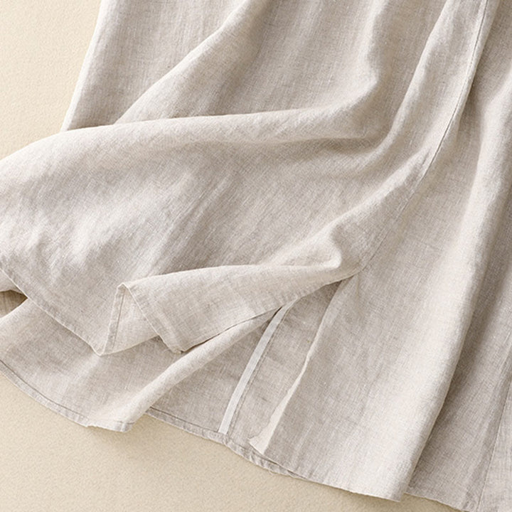 Falda vintage con bordado sólido y cordón para mujer con bolsillos y Buddha Stones - image 11