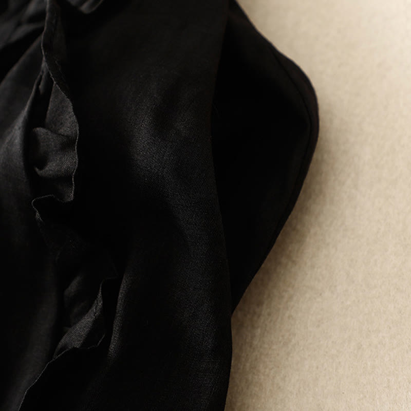 Falda de algodón para mujer con diseño de volantes de verano con Buddha Stones - image 11