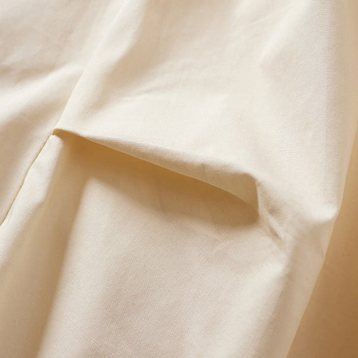 Falda de algodón para mujer con diseño irregular informal de verano con Buddha Stones y bolsillos - image 5