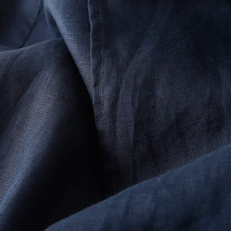 Falda de lino y algodón para mujer, estilo vintage de verano, asimétrica, de cintura alta y con bolsillos, de Buddha Stones - image 6