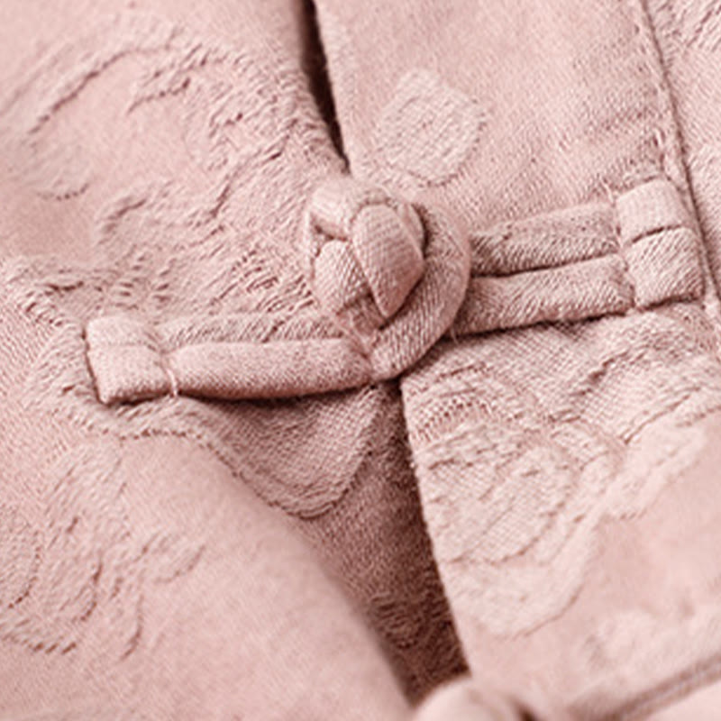 Camisa de algodón de manga larga para mujer con bordado de flores y ranas de hierba y Buddha Stones - image 10