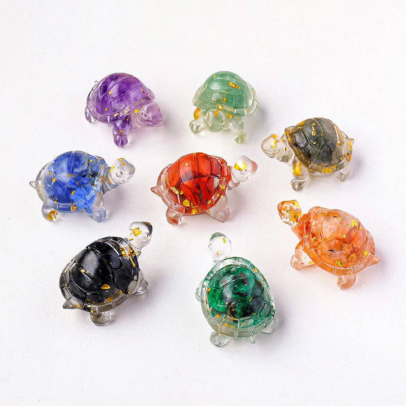 Buddha Stones, varias piedras, citrino, aventurina verde, amatista, minitortuga, prosperidad, decoración del hogar. - image 0