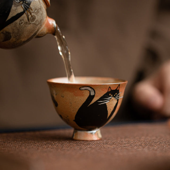 Taza de té de kung fu con diseño de gato pequeño y adorable de Buddha Stones (60 ml) - image 11