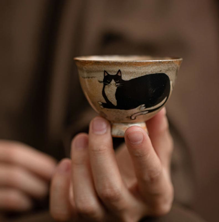 Taza de té de kung fu con diseño de gato pequeño y adorable de Buddha Stones (60 ml) - image 9