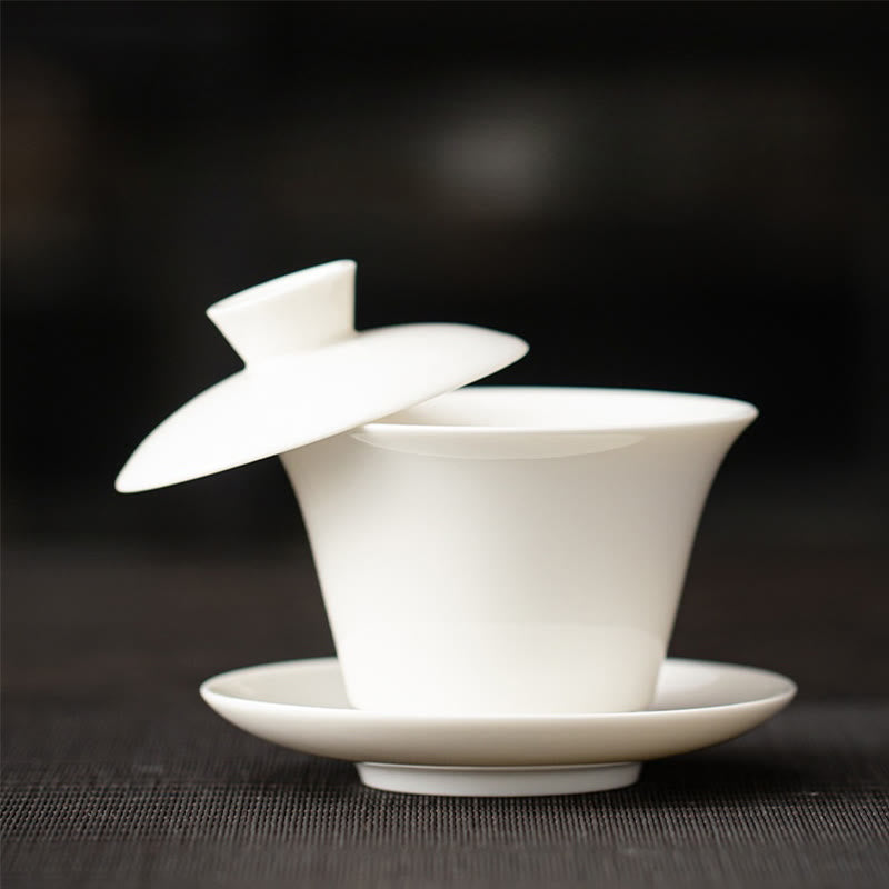 Taza de té y platillo de kung-fu con tapa, Buddha Stones, Thangka, Budas Dragón, cerámica de Dunhuang, Gaiwan, Sancai, 180 ml