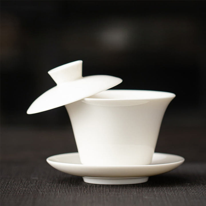 Taza de té y platillo de kung-fu con tapa, Buddha Stones, Thangka, Budas Dragón, cerámica de Dunhuang, Gaiwan, Sancai, 180 ml