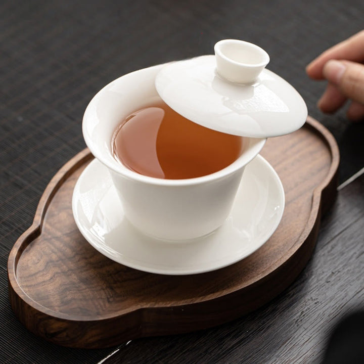 Taza de té y platillo de kung-fu con tapa, Buddha Stones, Thangka, Budas Dragón, cerámica de Dunhuang, Gaiwan, Sancai, 180 ml