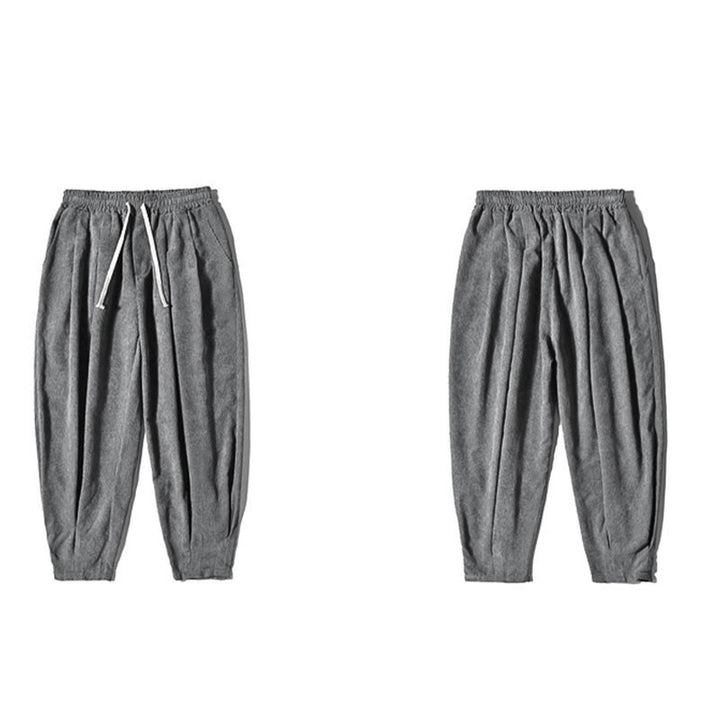 Pantalones bombachos casuales de algodón liso con bolsillos para hombre de Buddha Stones - image 27