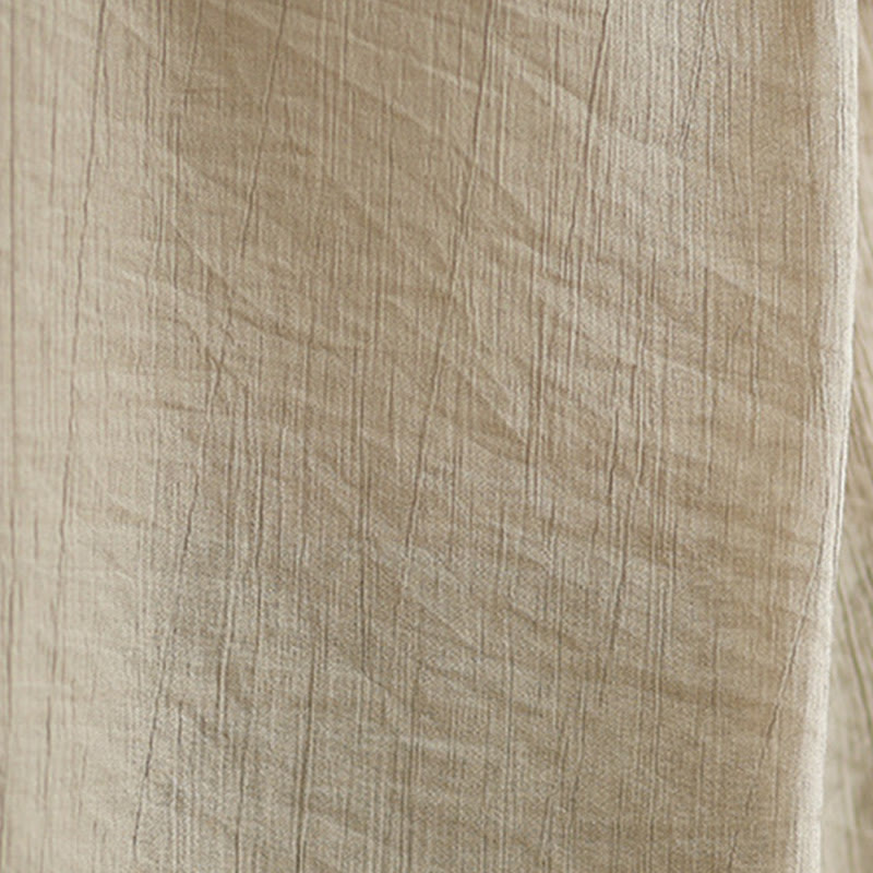 Chaleco sin mangas de algodón y lino para mujer, informal, con diseño de Buddha Stones, liso, con botones en la espalda y cuello alto - image 17