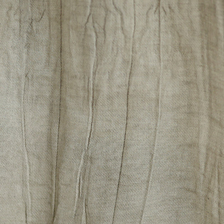 Chaleco sin mangas de algodón y lino con cuello redondo y diseño simple de arrugas de verano para mujer con Buddha Stones - image 8