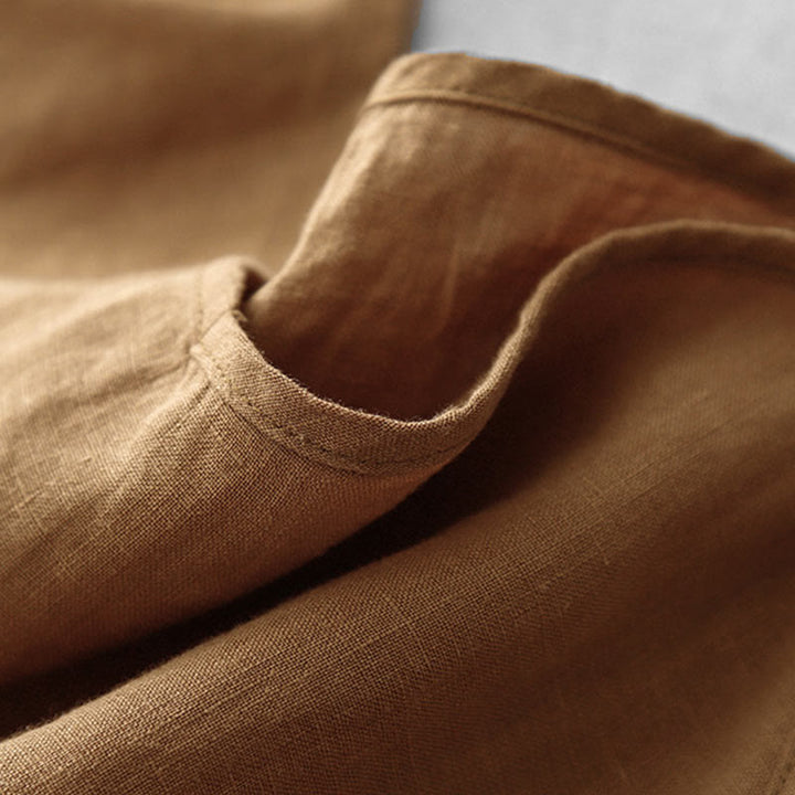 Chaleco de lino y algodón para mujer con diseño de correa ajustable y diseño de Buddha Stones de verano - image 25