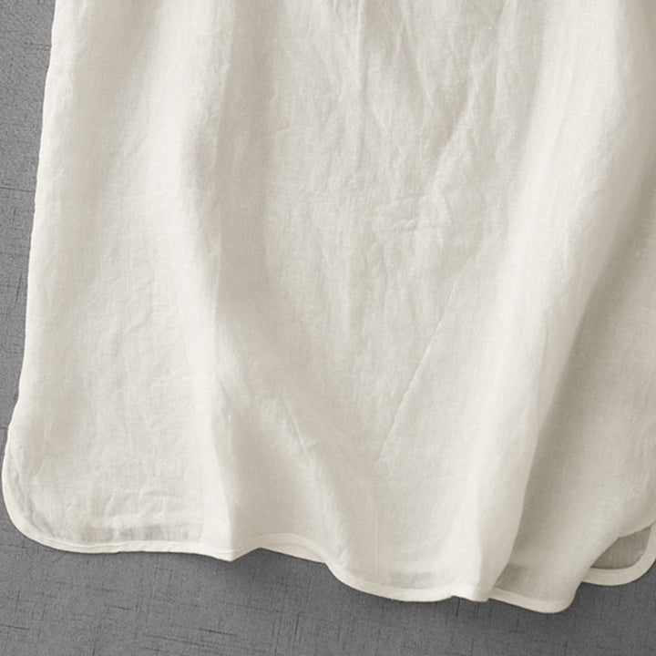 Chaleco de lino y algodón para mujer con diseño de correa ajustable y diseño de Buddha Stones de verano - image 12