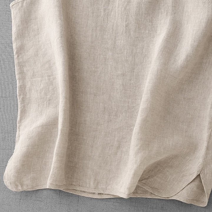 Chaleco de lino y algodón para mujer con diseño de correa ajustable y diseño de Buddha Stones de verano - image 4