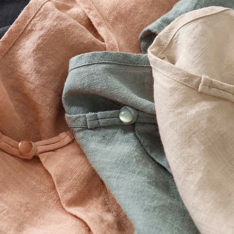 Chaleco de algodón para mujer, sin mangas, con diseño simple de patchwork de primavera y Buddha Stones - image 19