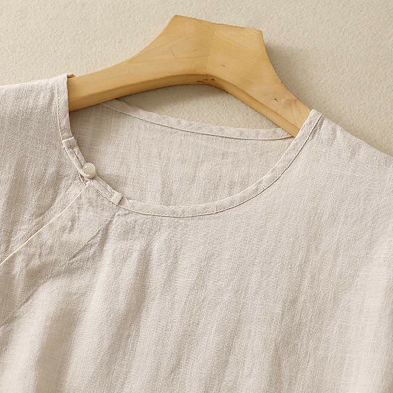 Chaleco de algodón para mujer, sin mangas, con diseño simple de patchwork de primavera y Buddha Stones - image 13