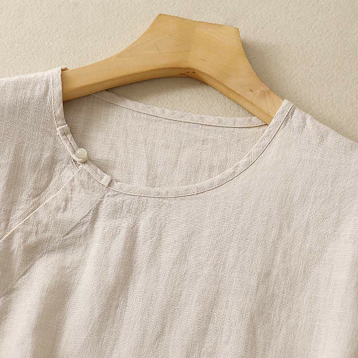 Chaleco de algodón para mujer, sin mangas, con diseño simple de patchwork de primavera y Buddha Stones - image 13