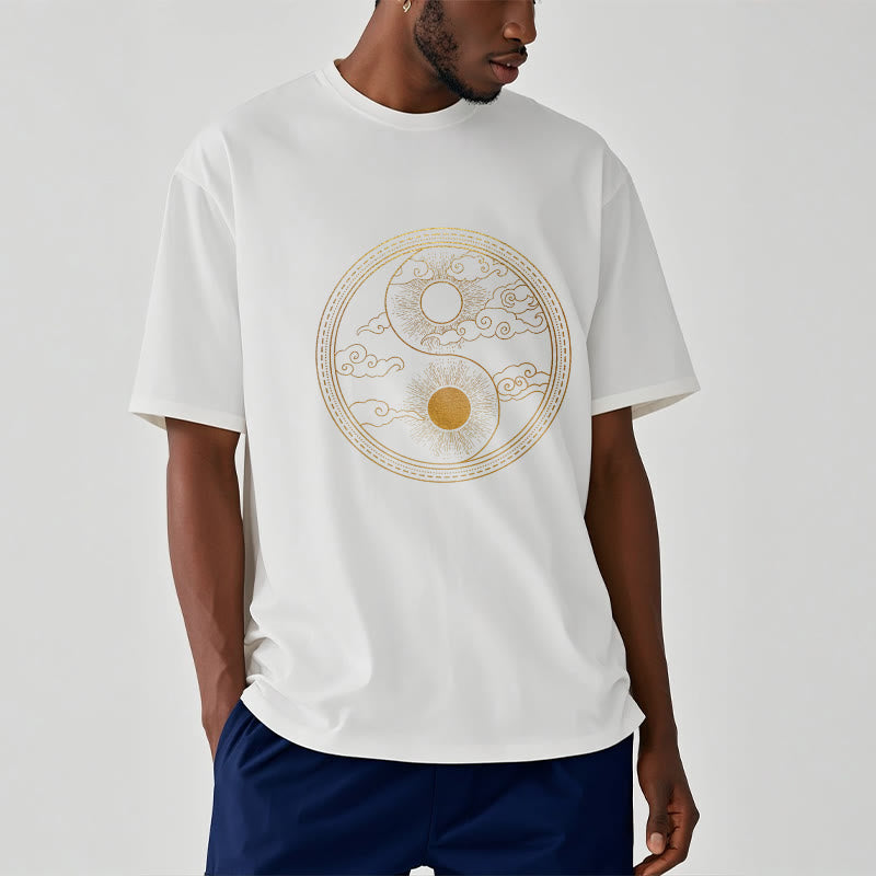 Camiseta con Buddha Stones, Yin Yang, sol y nubes auspiciosas - image 8