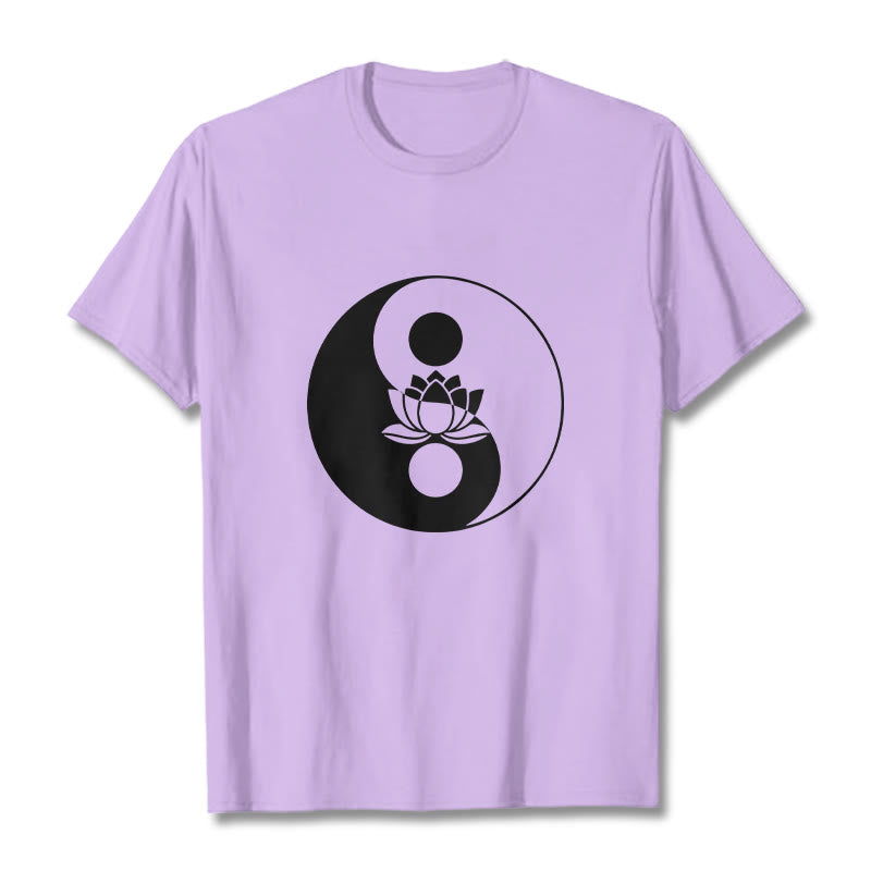Camiseta con Buddha Stones, flor de loto y yang - Ciruela - 2XL - image 16