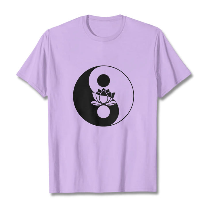 Camiseta con Buddha Stones, flor de loto y yang - Ciruela - 2XL - image 16