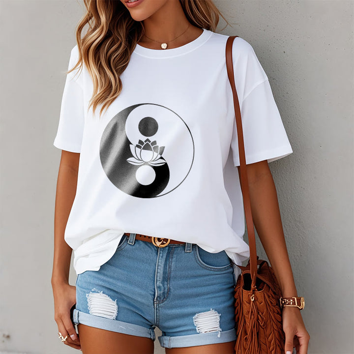 Camiseta con Buddha Stones, flor de loto y yang - image 2