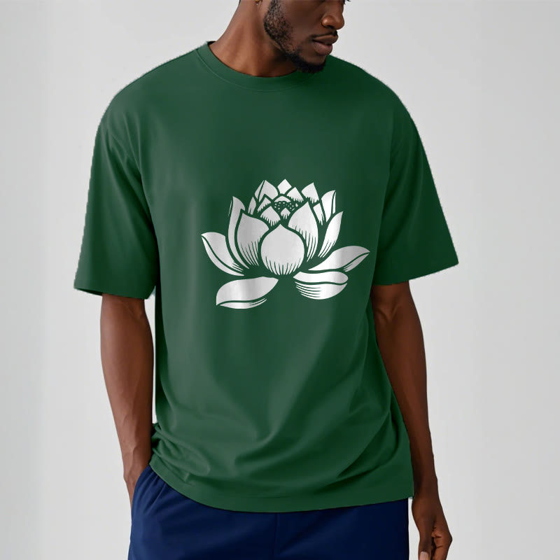 Camiseta con diseño de flor de loto y Buddha Stones - image 1