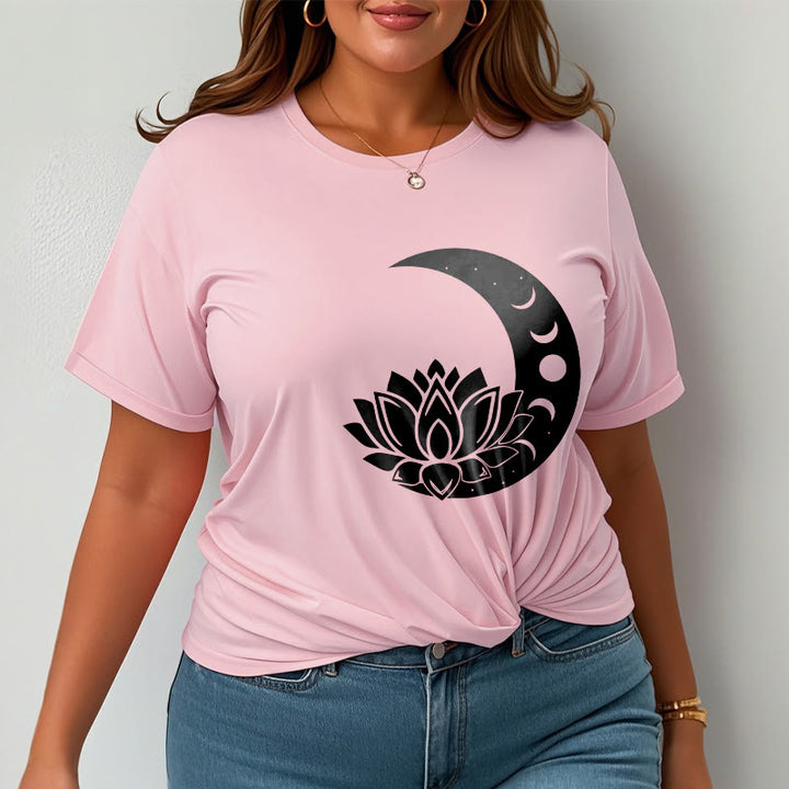 Camiseta con Buddha Stones, luna creciente, flor de loto y sol - image 13