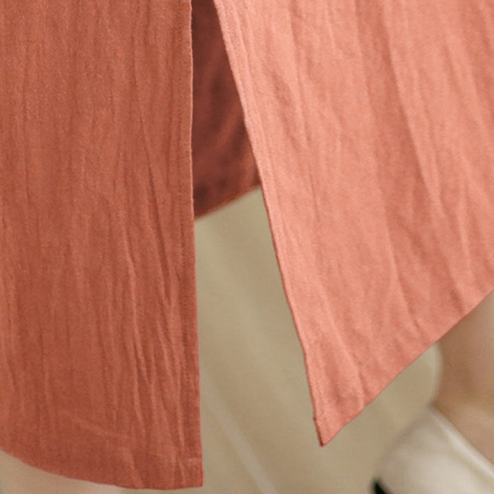 Vestido cheongsam qipao midi chino vintage de verano con Buddha Stones - image 10