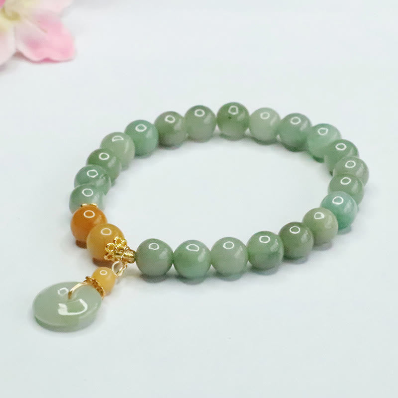 Pulsera de prosperidad y abundancia con cuentas de jade y Buddha Stones - image 7