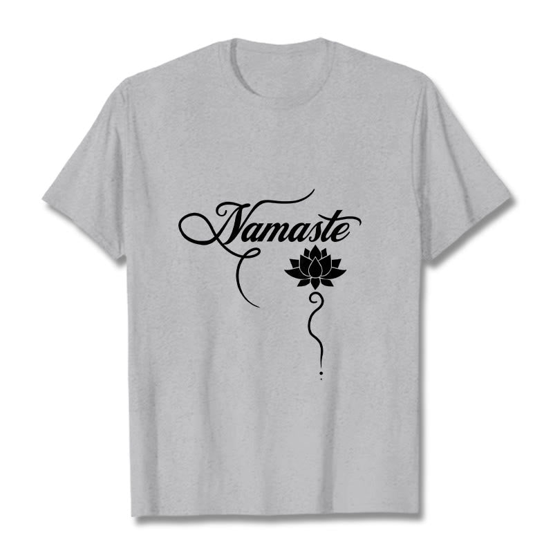 Camiseta Buddha Stones HELLO Hindi Lotus - Gris claro - 2XL - image 19